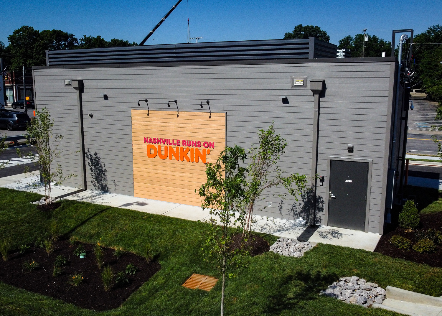 Dunkin Nashville - LOT SIDE REAR ANGLE DRONE