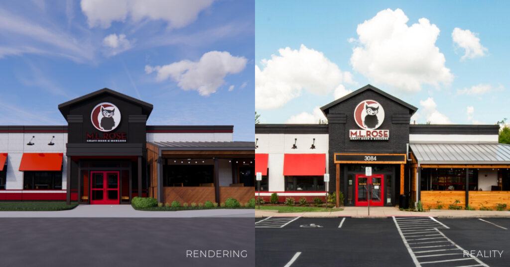 Renderings vs 3