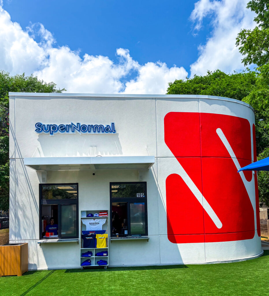 Exterior shot of SuperNormal in Sylvan Park, Nashville.