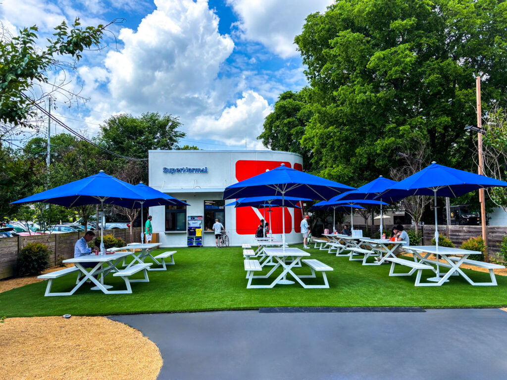 Exterior shot of SuperNormal in Sylvan Park, Nashville.