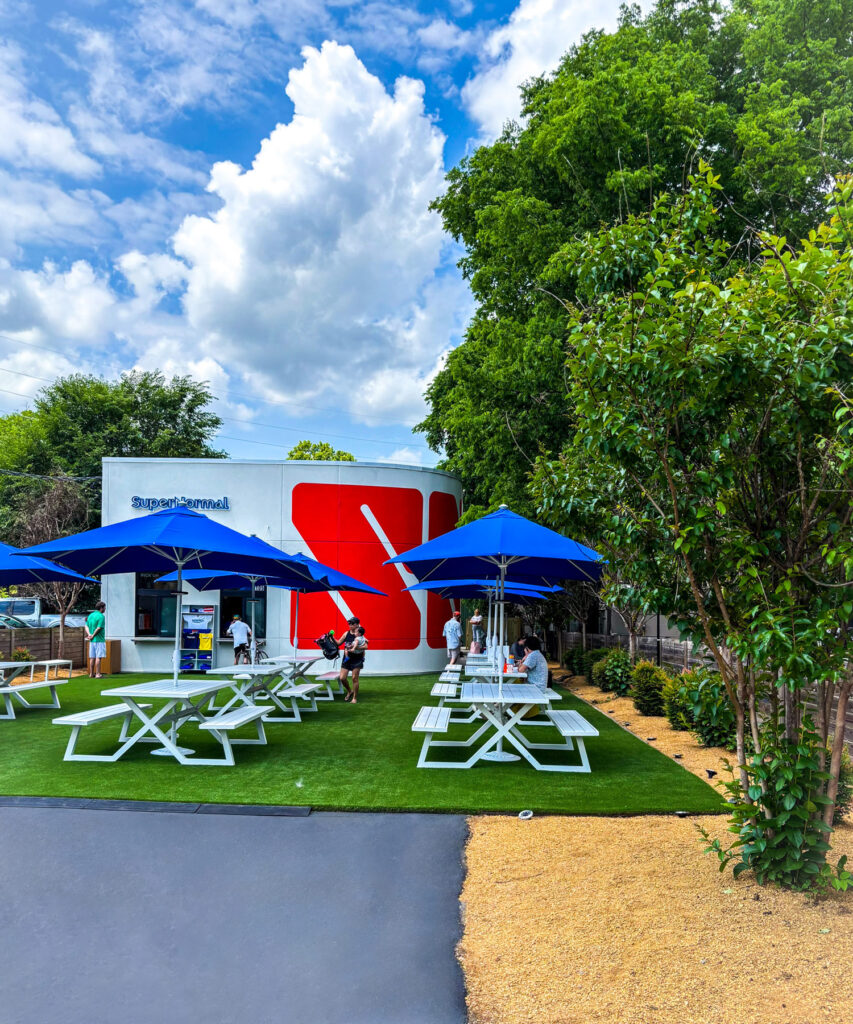 Exterior shot of SuperNormal in Sylvan Park, Nashville.