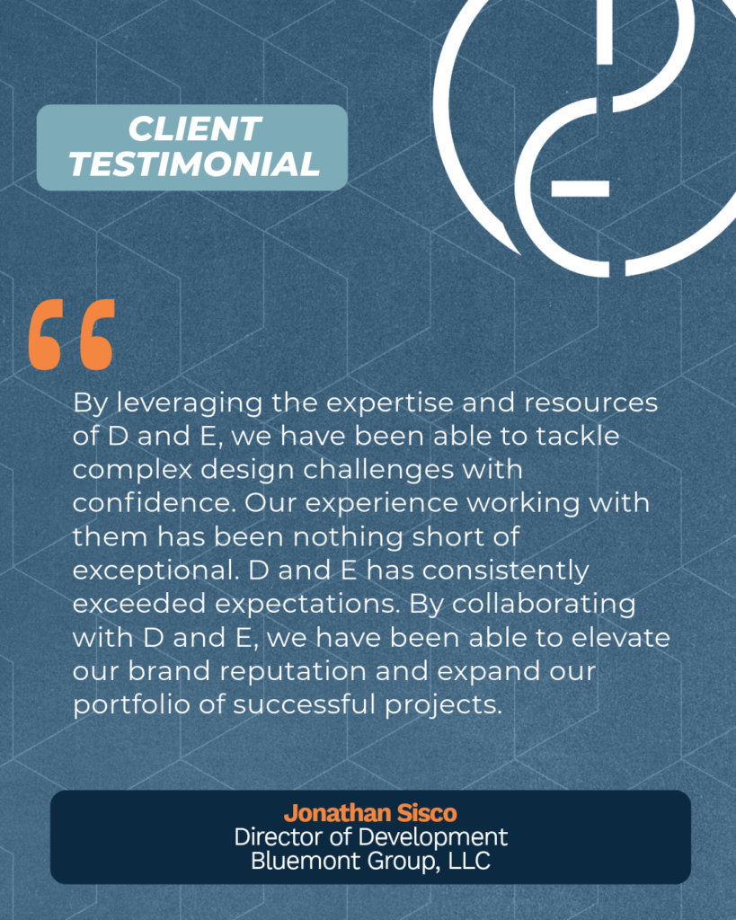 Creative graphic of a client testimonial quote.