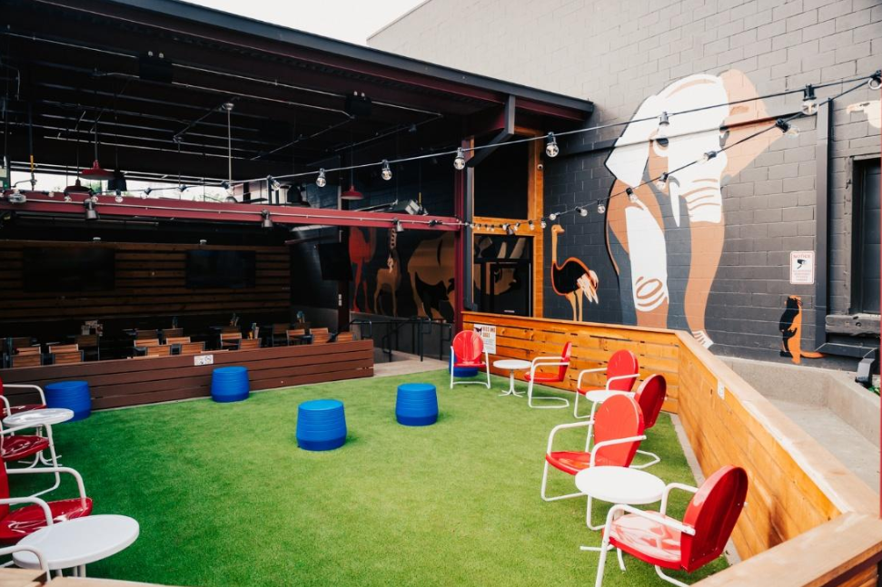 Finished photo of the new courtyard area - Photo by Nathan Zucker. M.L. Rose in Inglewood, Nashville.