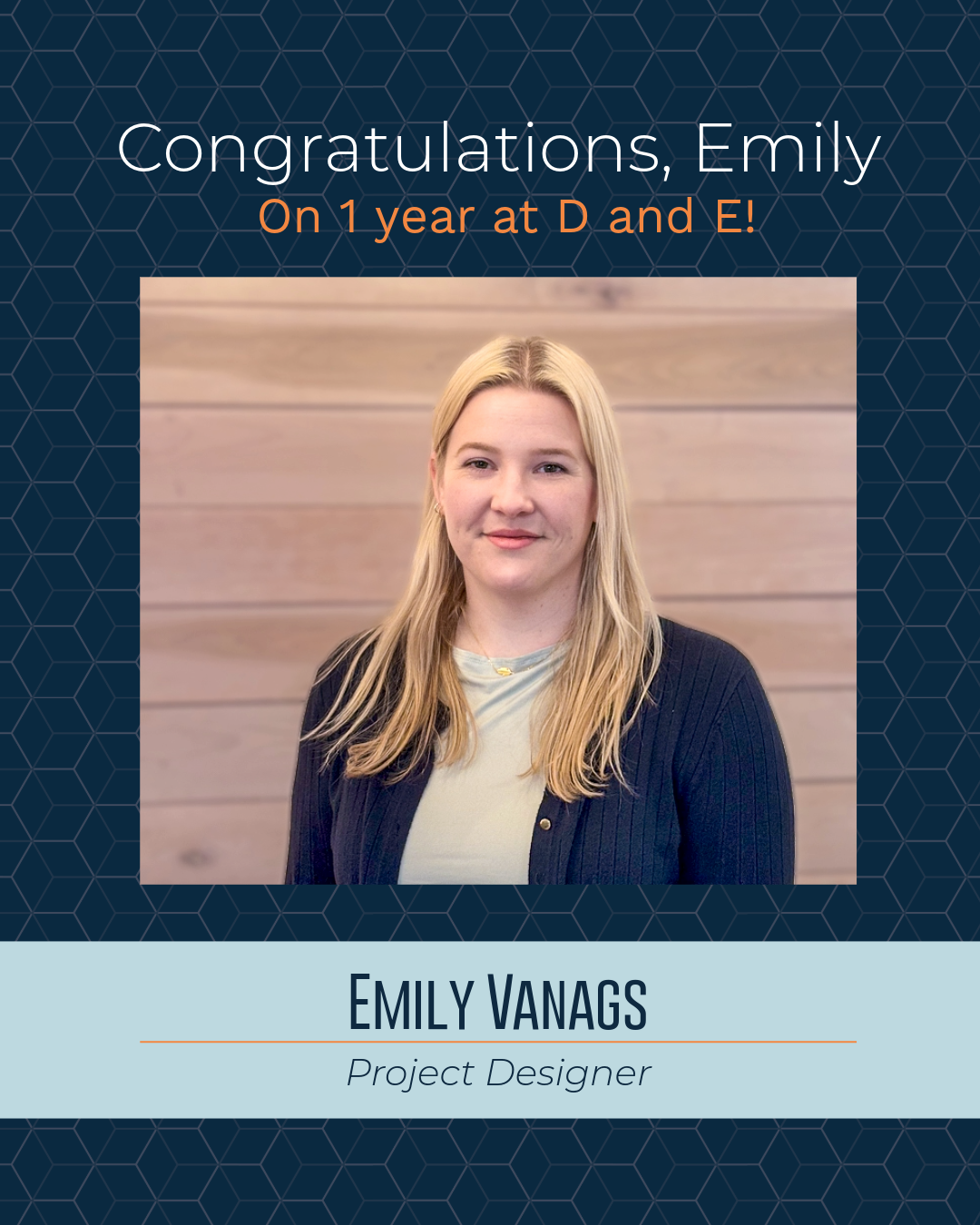 Congratulations, Emily!