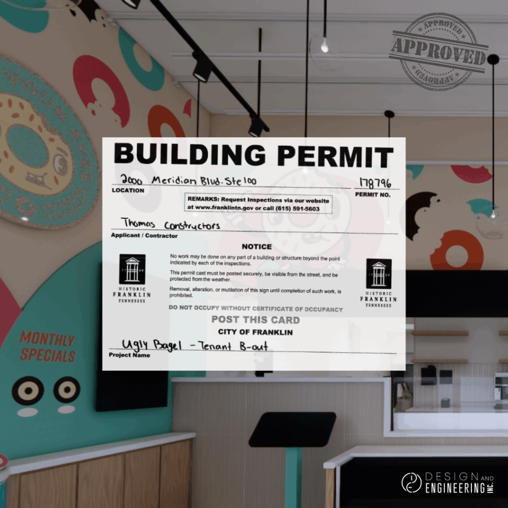 ugly bagel franklin building permit