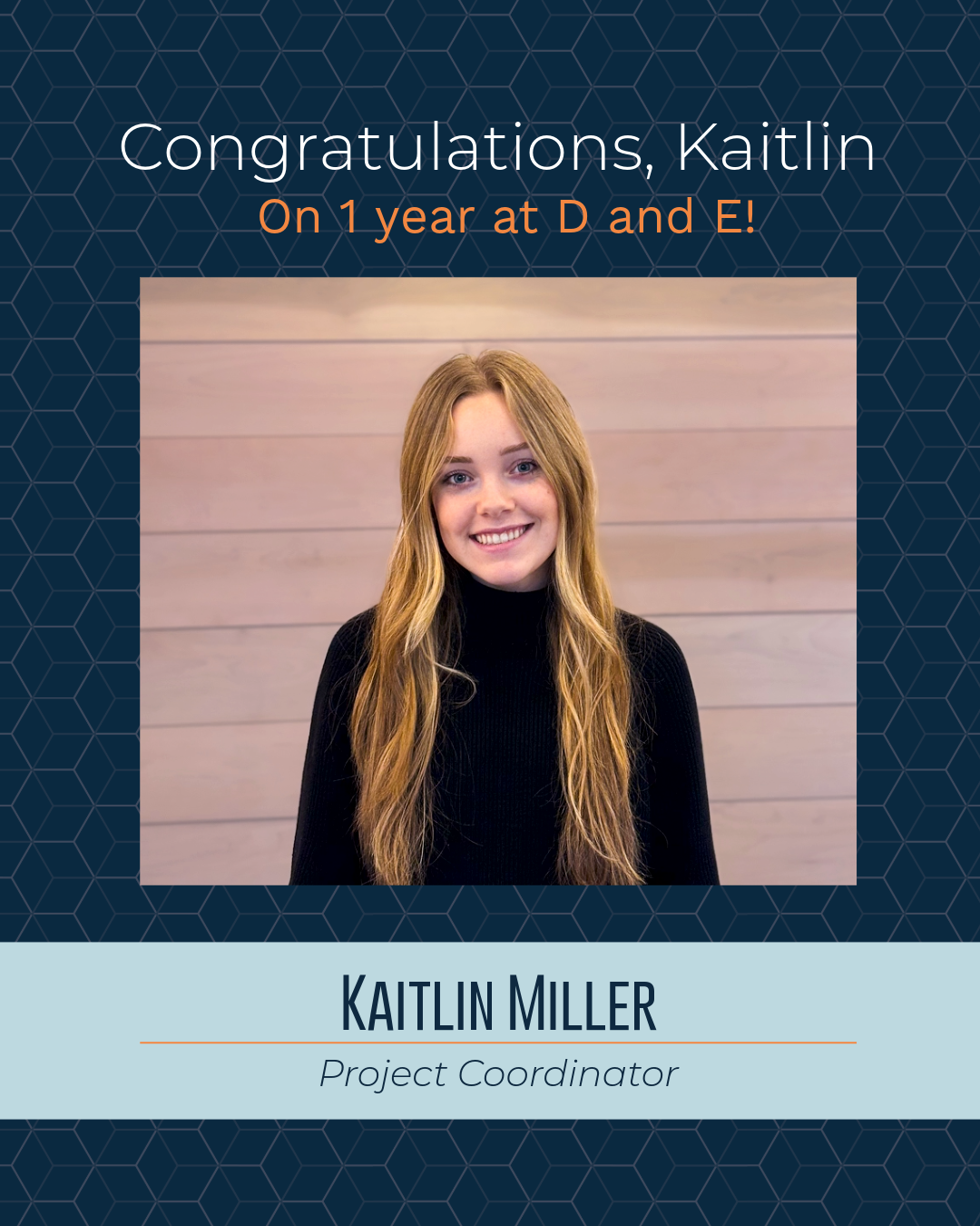 Congratulations, Kaitlin!