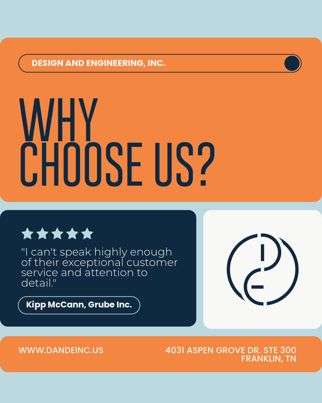 Why Choose Us - Design and Engineering - Nashville